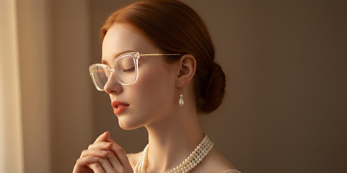 Clear Cat Eye Simple TR90 Eyeglasses