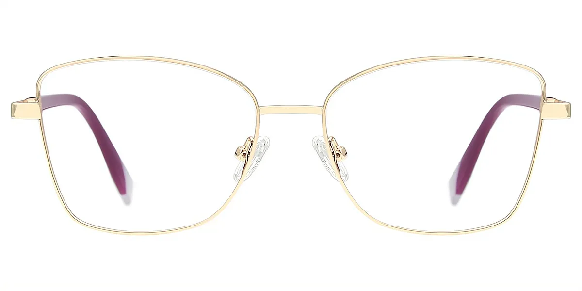 Golden Butterfly Elegant Metal Eyeglasses