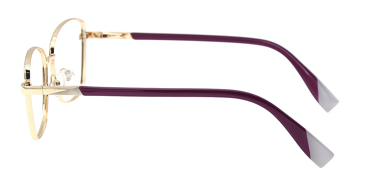 Golden Butterfly Elegant Metal Eyeglasses