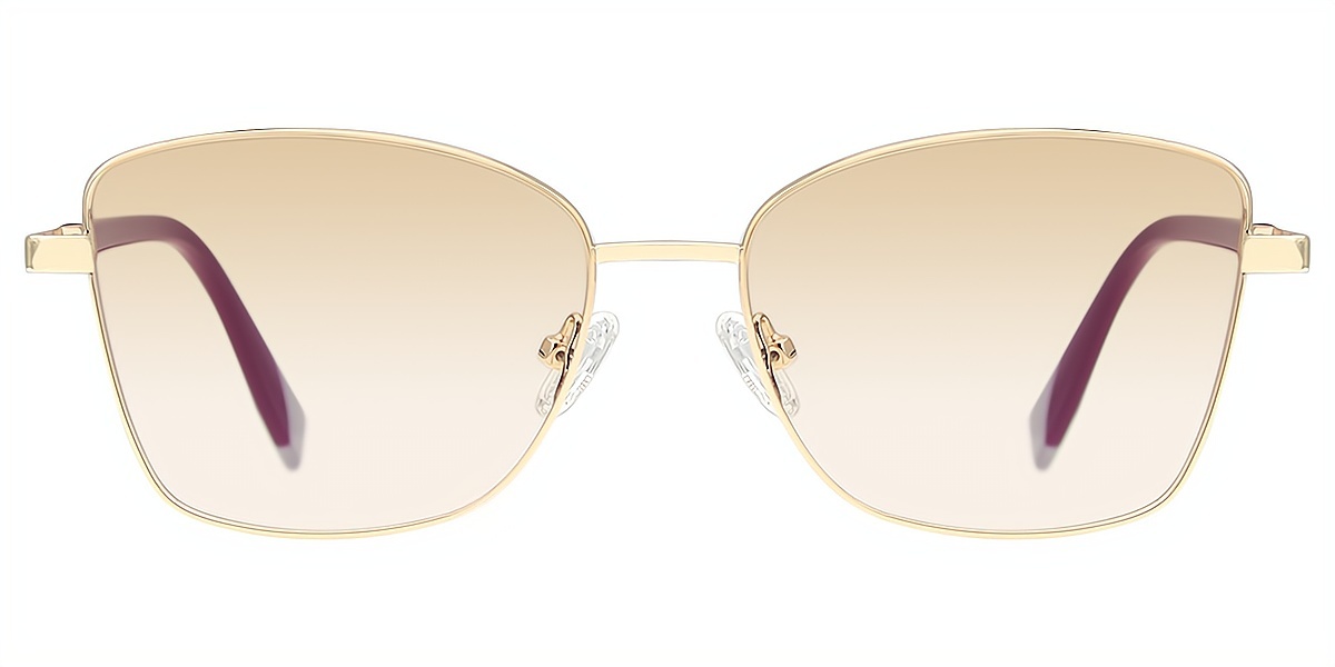 Golden Butterfly Elegant Metal Eyeglasses