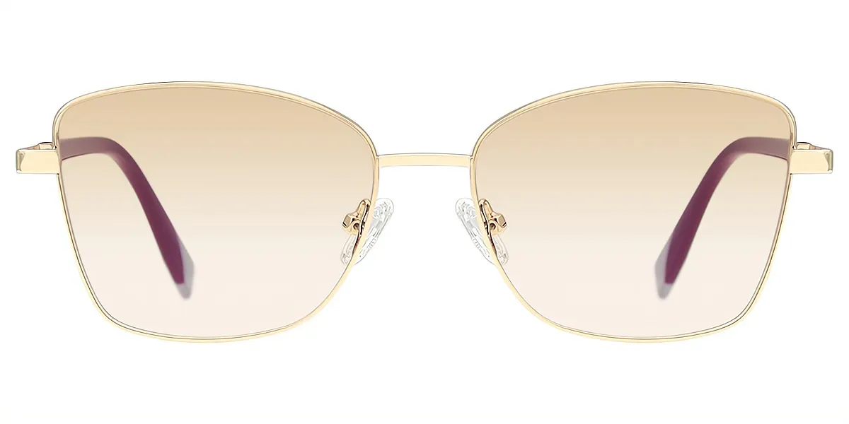 Golden Butterfly Elegant Metal Eyeglasses