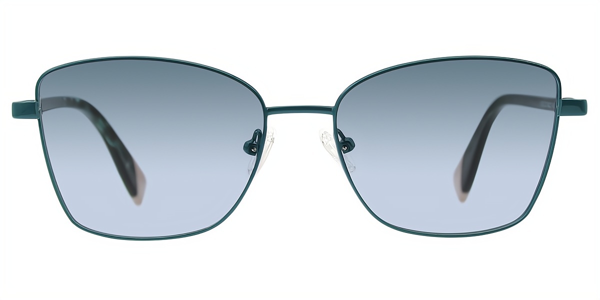 Green Butterfly Elegant Metal Eyeglasses