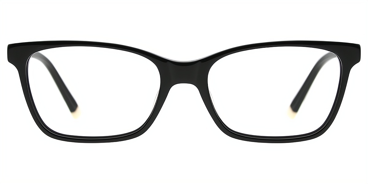 Black Rectangle Classic Acetate Eyeglasses