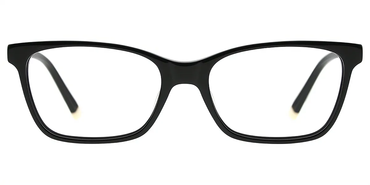 Black Rectangle Classic Acetate Eyeglasses