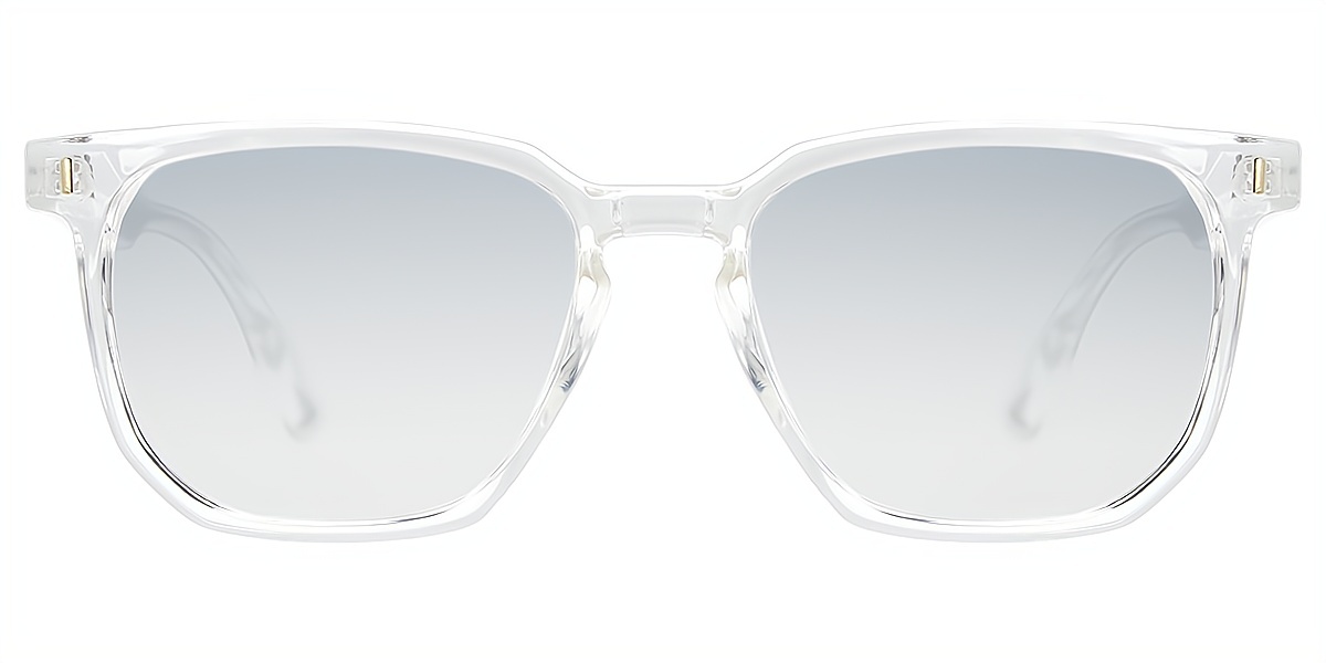 Clear Rectangle Simple Plastic Eyeglasses