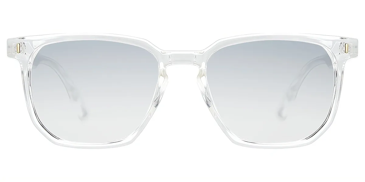 Clear Rectangle Simple Plastic Eyeglasses