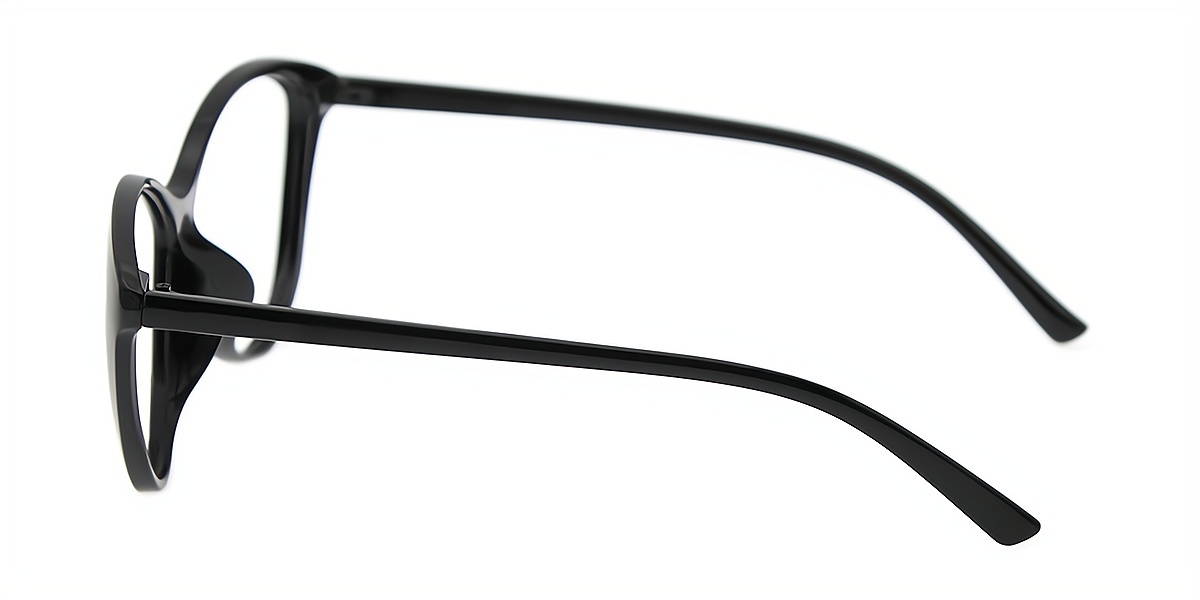 Black Cat Eye Chic Plastic Eyeglasses