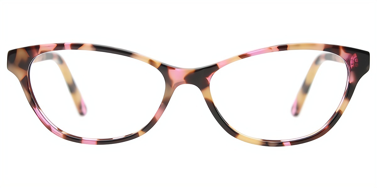 Multicolor Cat Eye Ornate Acetate Eyeglasses