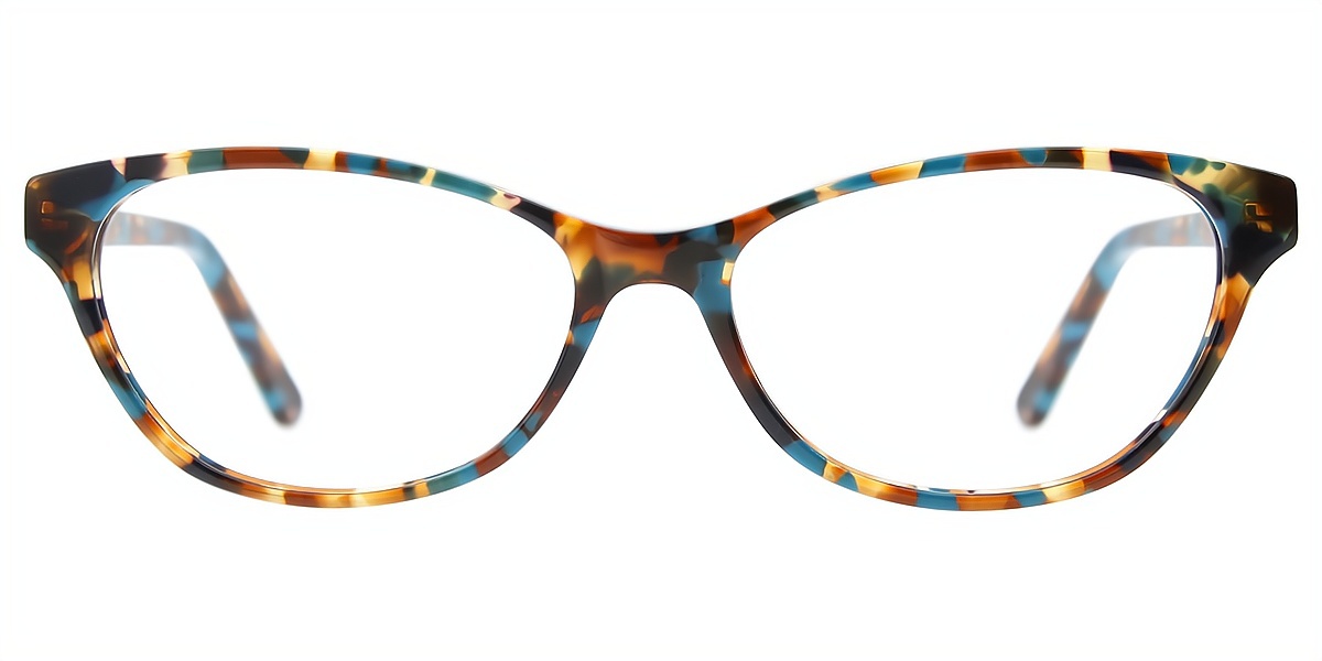 Mix Cat Eye Ornate Acetate Eyeglasses