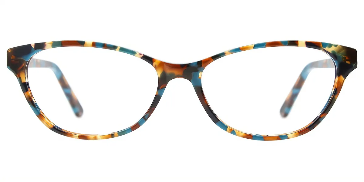 Mix Cat Eye Ornate Acetate Eyeglasses