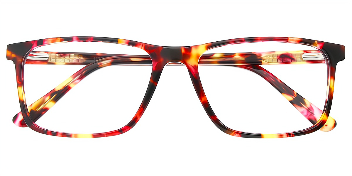 Mix Rectangle Unique Acetate Eyeglasses