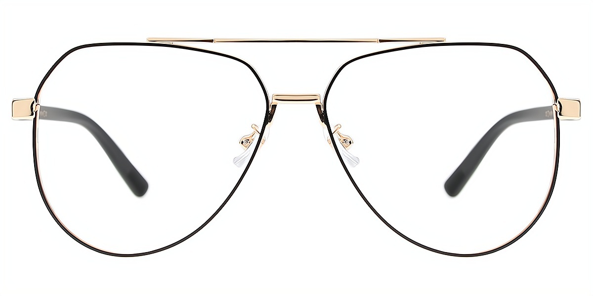Golden Aviator Classic Metal Eyeglasses