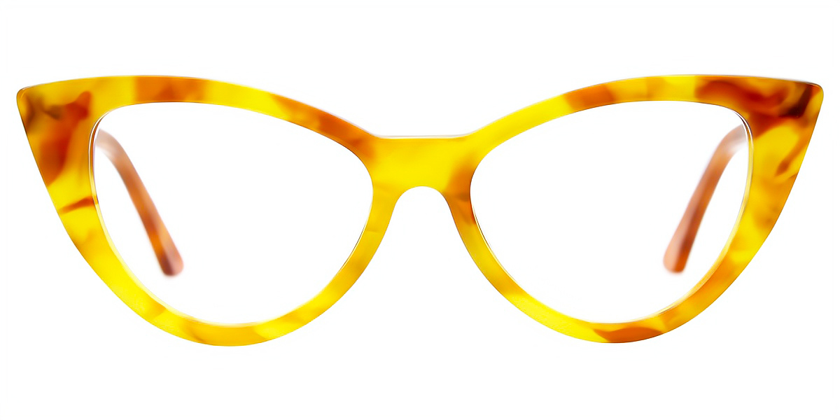 Tortoise Cat Eye Ornate Acetate Eyeglasses