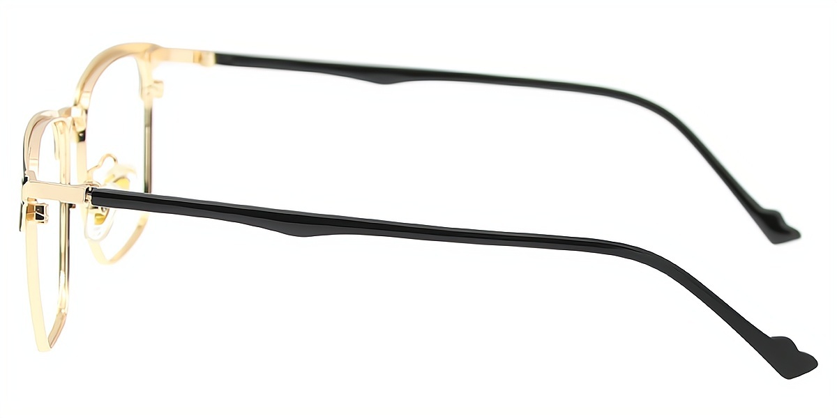 Golden Rectangle Classic Metal Eyeglasses