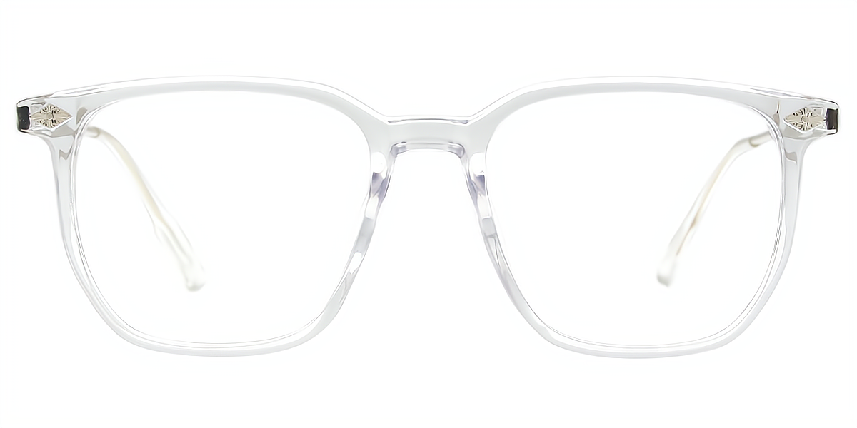 Clear Geometric Elegant TR90 Eyeglasses