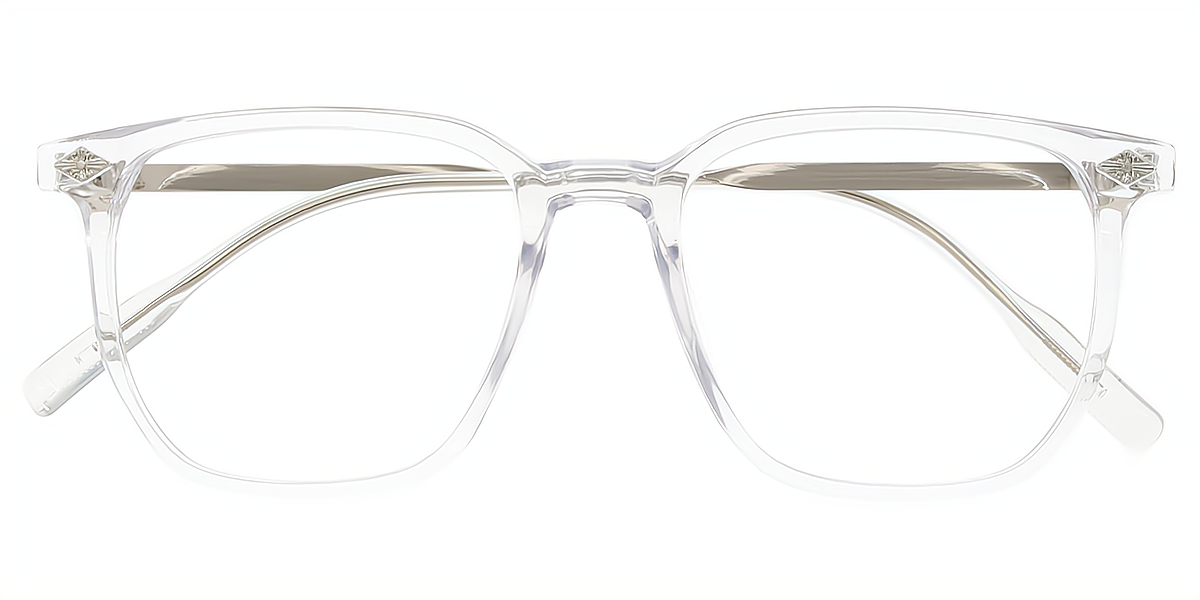 Clear Geometric Elegant TR90 Eyeglasses