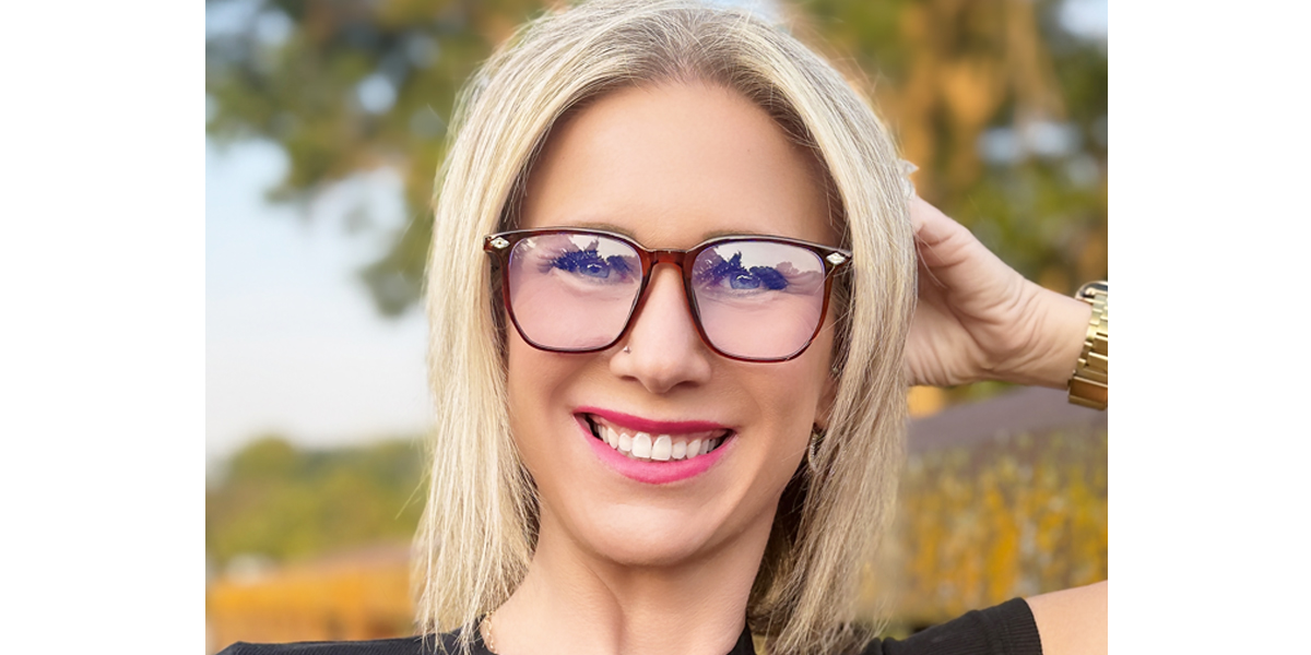 Brown Geometric Elegant TR90 Eyeglasses