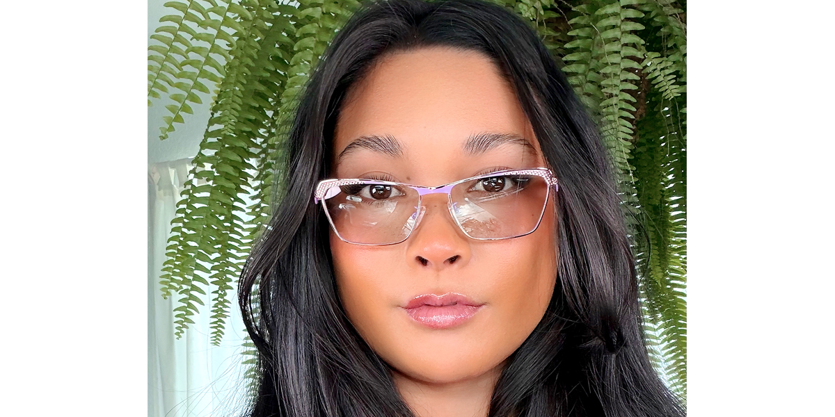 Purple Cat Eye Elaborate Metal Eyeglasses