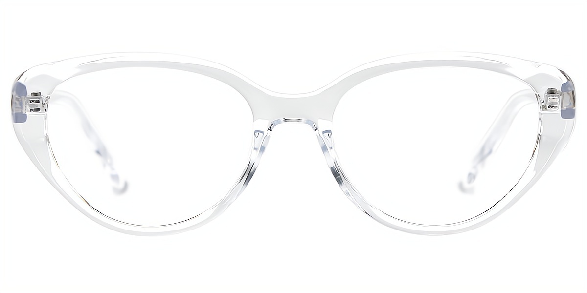 Clear Cat Eye Hipster Plastic Eyeglasses