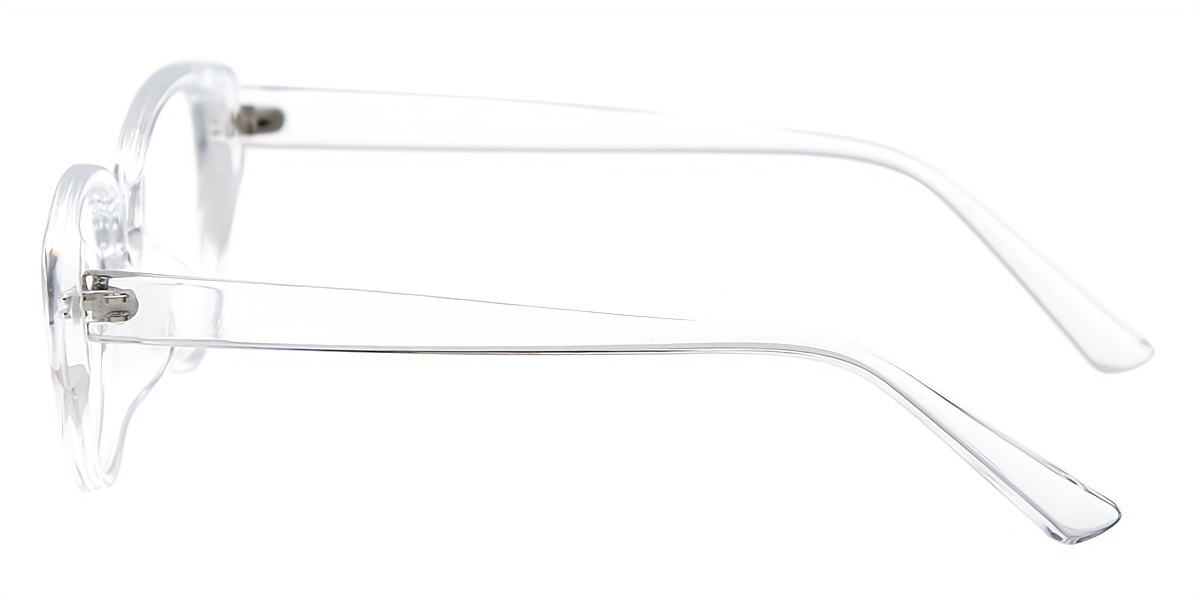 Clear Cat Eye Hipster Plastic Eyeglasses