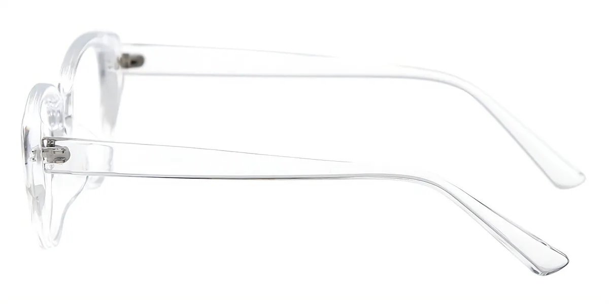 Clear Cat Eye Hipster Plastic Eyeglasses