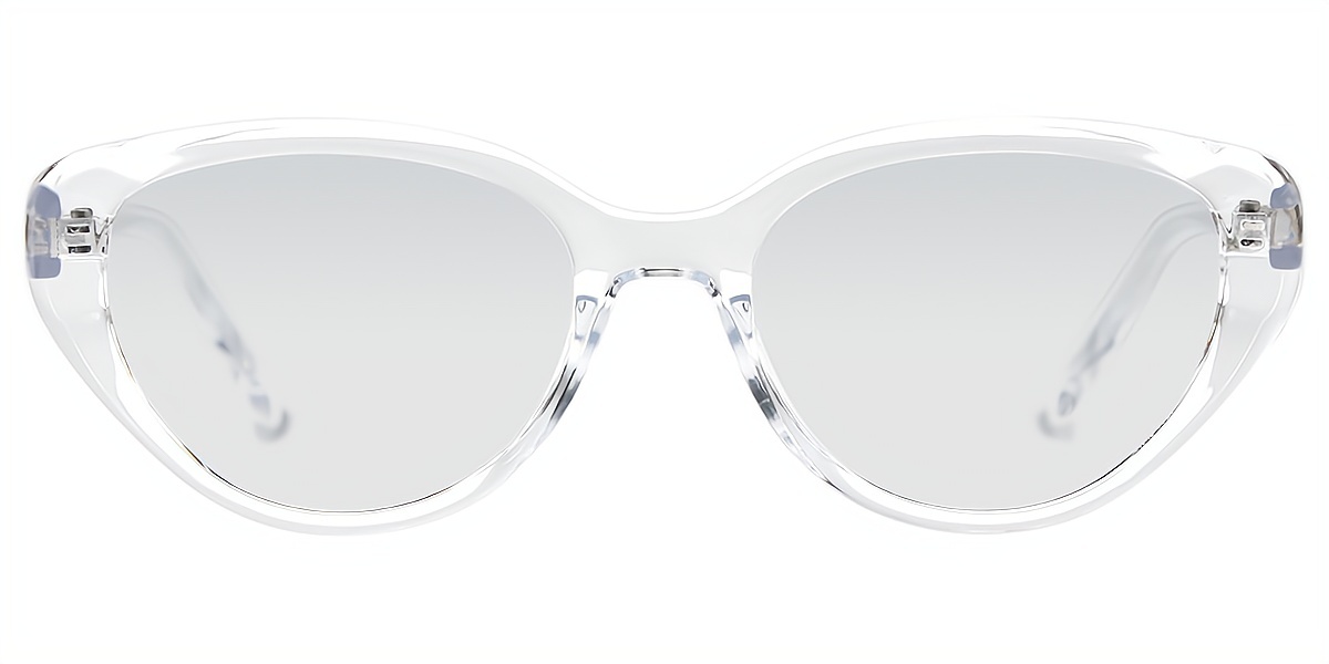 Clear Cat Eye Hipster Plastic Eyeglasses