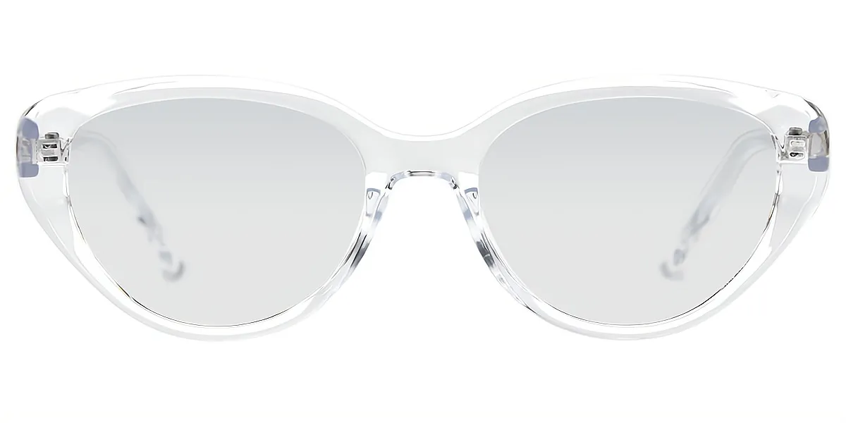 Clear Cat Eye Hipster Plastic Eyeglasses