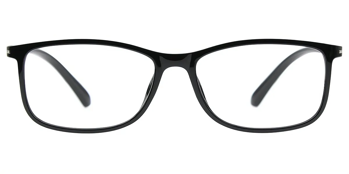 Black Rectangle Simple TR90 Eyeglasses