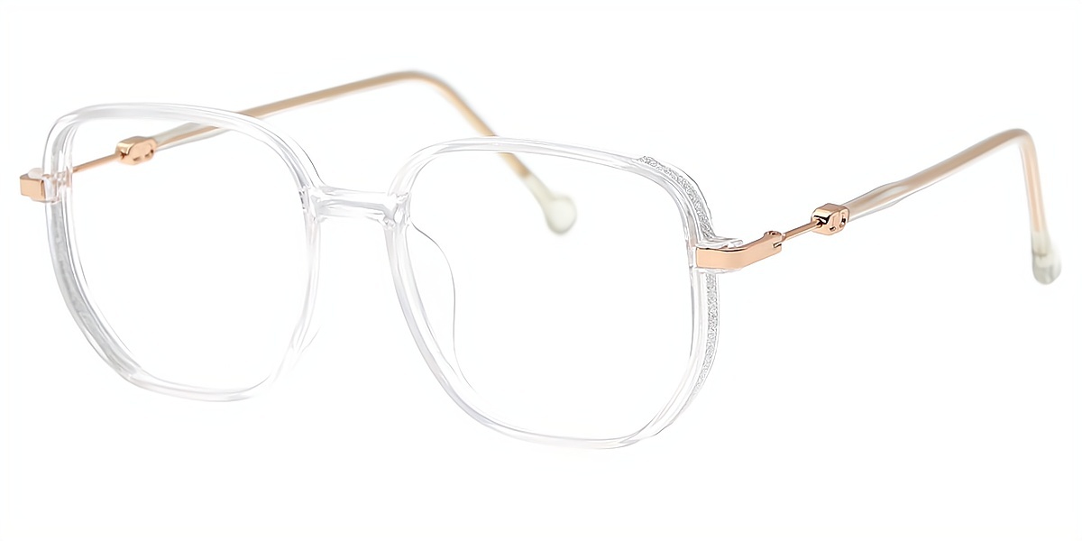 Clear Oval Elegant TR90 Eyeglasses