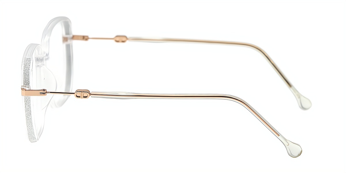 Clear Oval Elegant TR90 Eyeglasses