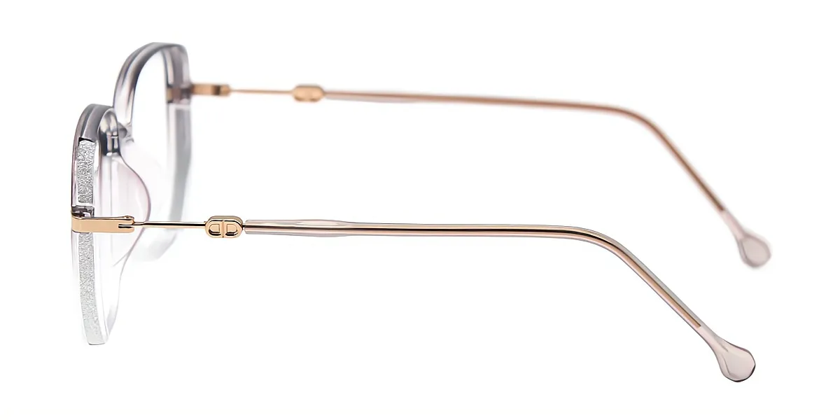 Purple Gradient Square Elegant TR90 Eyeglasses