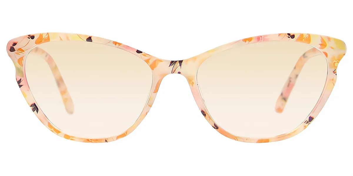 Floral Cat Eye Fancy TR90 Eyeglasses