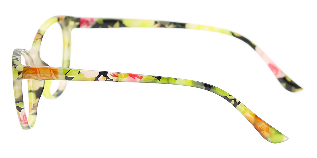 Green Cat Eye Fancy TR90 Eyeglasses