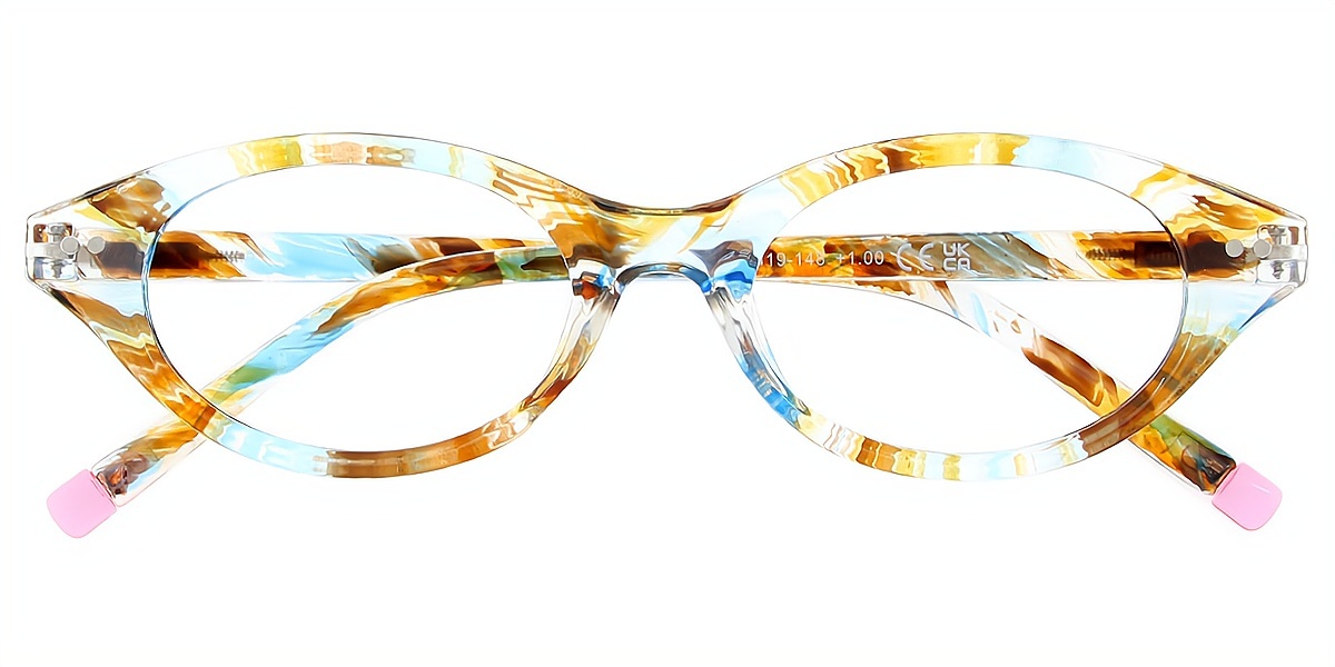 Tortoise Cat Eye Hipster Plastic Eyeglasses