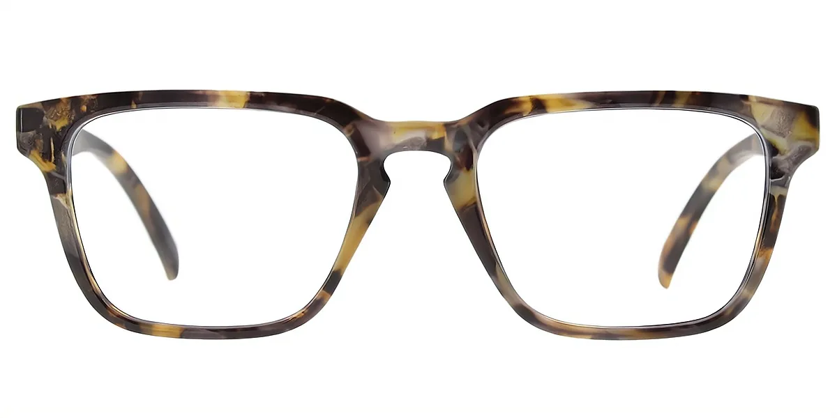Tortoise Rectangle Chic Plastic Eyeglasses