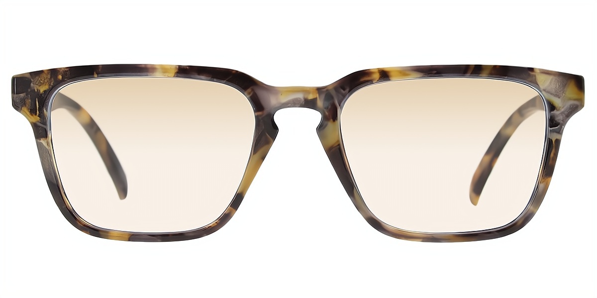Tortoise Rectangle Chic Plastic Eyeglasses