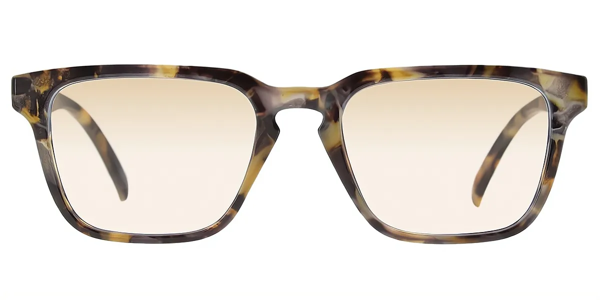 Tortoise Rectangle Chic Plastic Eyeglasses