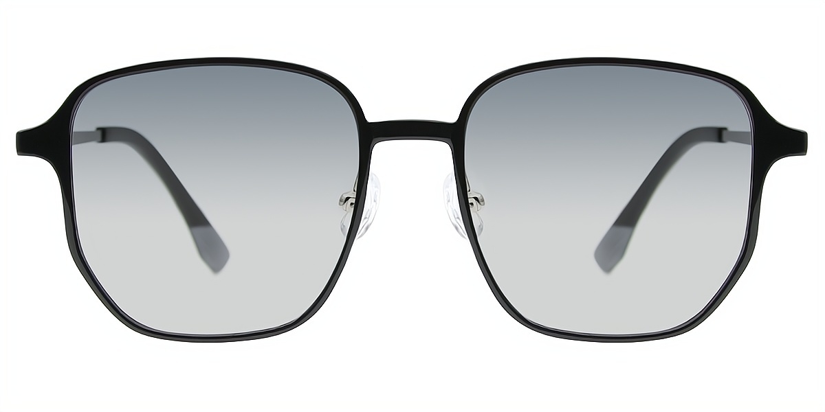 Black Geometric Simple TR90 Eyeglasses