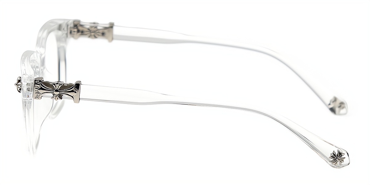 Clear Rectangle Classic Plastic Eyeglasses