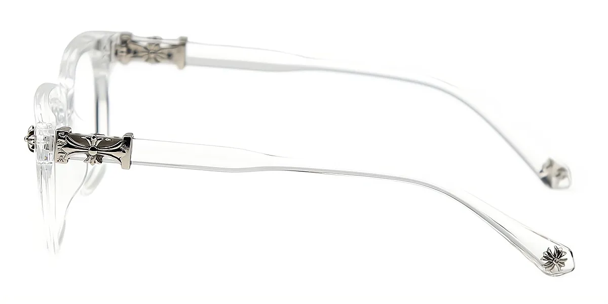 Clear Rectangle Classic Plastic Eyeglasses