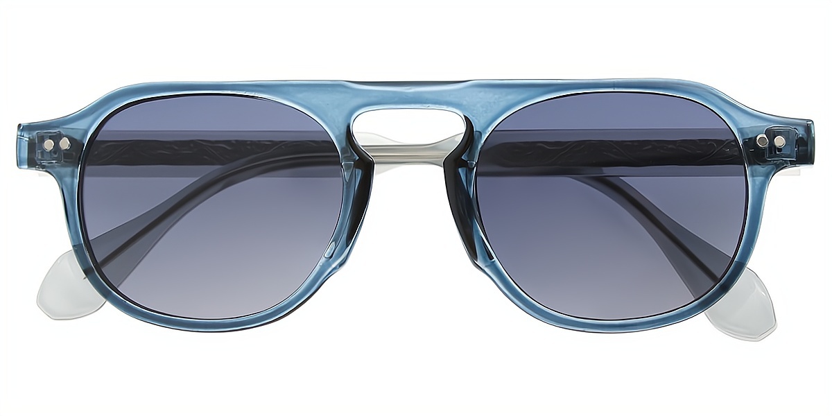 Blue Aviator Geek-Chic TR90 Eyeglasses