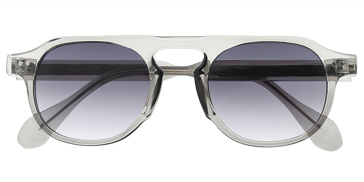 Gray Aviator Geek-Chic TR90 Eyeglasses