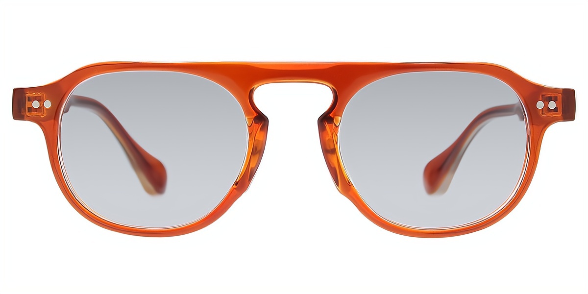 Orange Aviator Geek-Chic TR90 Eyeglasses