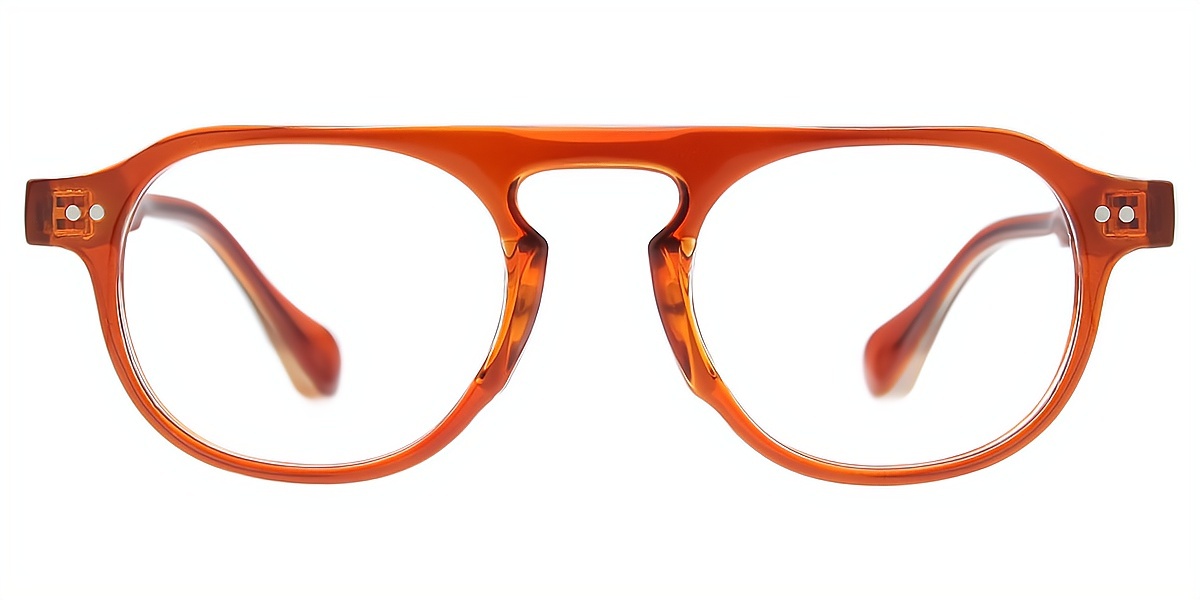 Orange Aviator Geek-Chic TR90 Eyeglasses