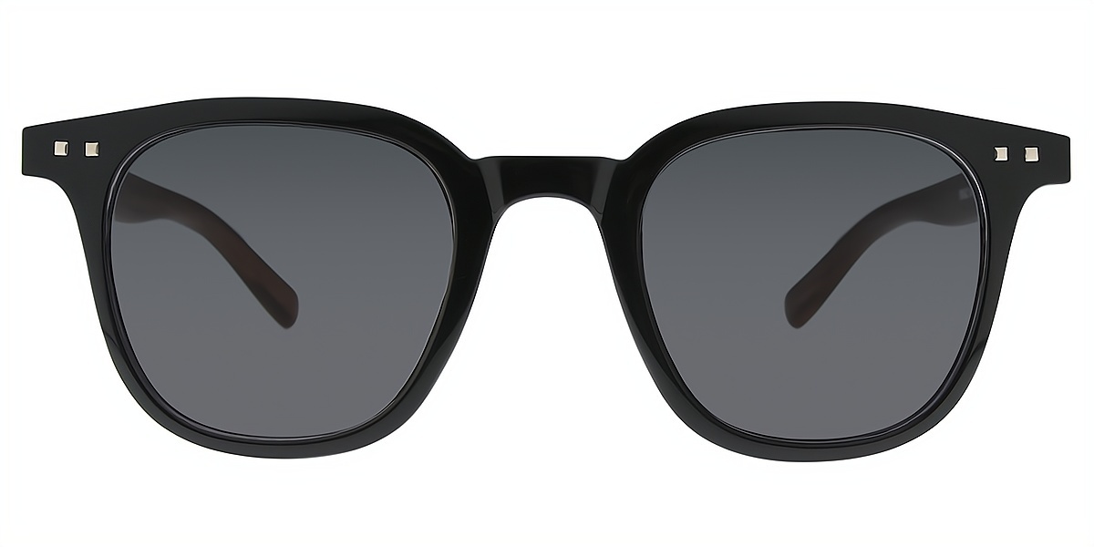 Black Oval Geek-Chic Plastic Eyeglasses
