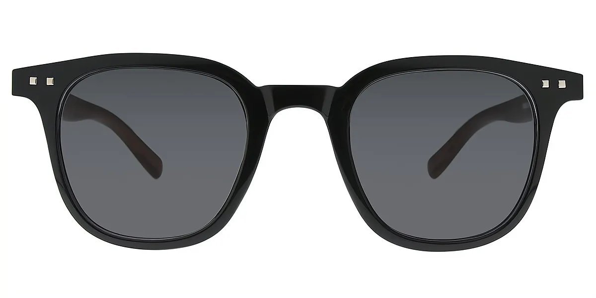 Black Oval Geek-Chic Plastic Eyeglasses