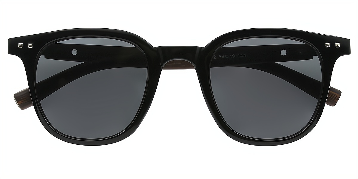 Black Oval Geek-Chic Plastic Eyeglasses