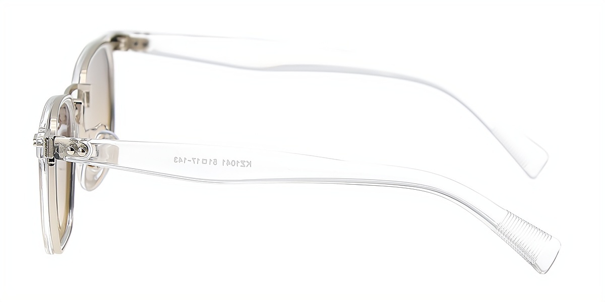 Clear Geometric Chic Plastic Eyeglasses