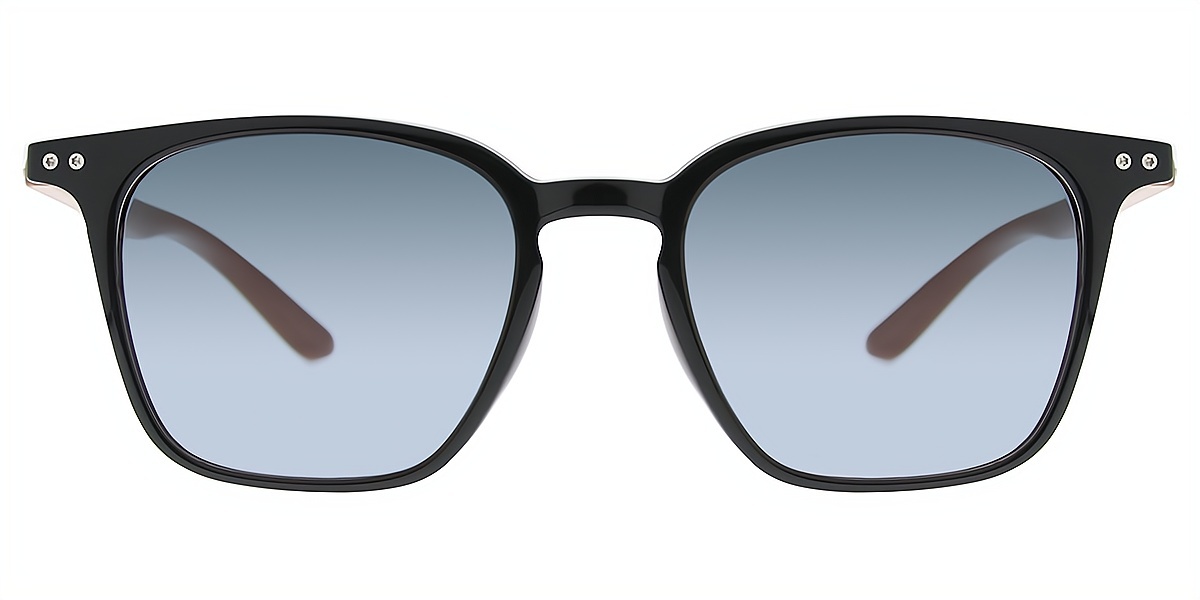 Black Horn Simple Oversized TR90 Eyeglasses