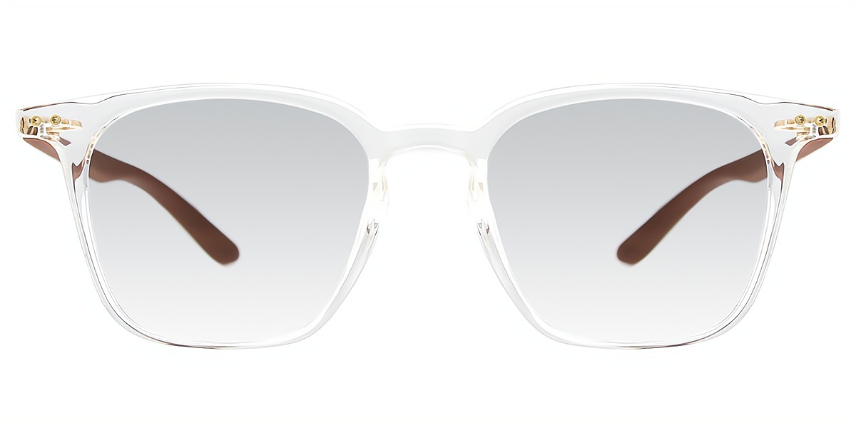 Clear Oval Simple Oversized TR90 Eyeglasses